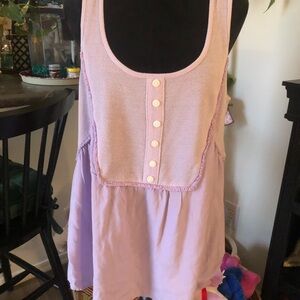 Rusttydustty Lavender Sleeveless Women's Tank  Top